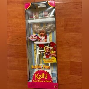 Kelly Eatin' Fun Baby Sister of Barbie with High Chair